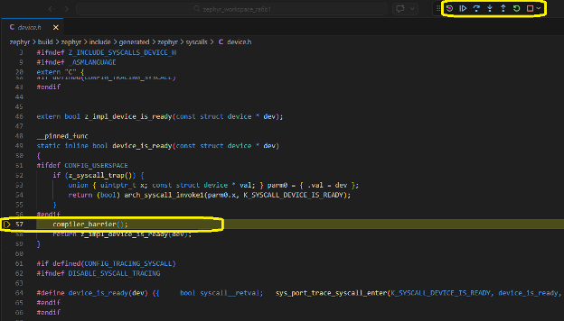 Debugger Controls